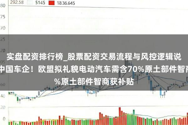 实盘配资排行榜_股票配资交易流程与风控逻辑说明 剑指中国车企！欧盟拟礼貌电动汽车需含70%原土部件智商获补贴