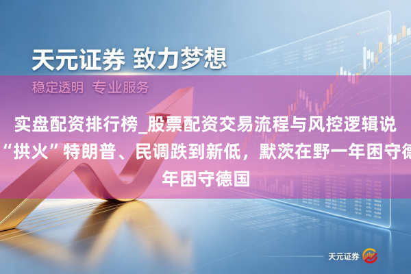 实盘配资排行榜_股票配资交易流程与风控逻辑说明 “拱火”特朗普、民调跌到新低，默茨在野一年困守德国